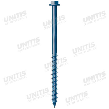 Simpson Titen Turbo - 3/16" x 3-1/4" Hex-Head Concrete Screw, Blue - 100/box