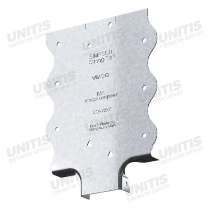 Simpson WBAC Wood Backing Steel Connector for 1-1/4" to 1-5/8" Flange - 50/box