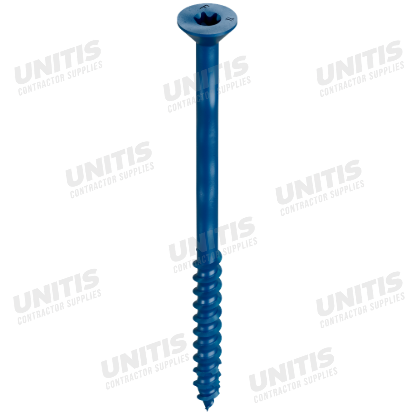 Simpson Titen Turbo - 1/4" x 4" Torx Flat-Head Concrete Screw, Blue - 100/box
