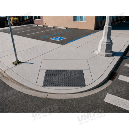 ADA Solutions Truncated Dome - Cast In Place - 3' x 5' - Gray