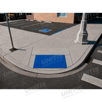 ADA Solutions Truncated Dome - Cast In Place - 3' x 4' - Blue
