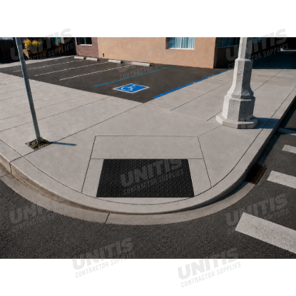 ADA Solutions Truncated Dome - Cast In Place - 3' x 4' - Black