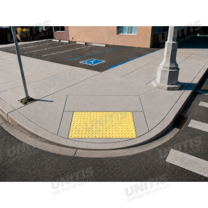 ADA Solutions Truncated Dome - Cast In Place - 3' x 5' - Seattle Yellow