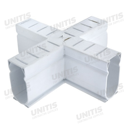 WR Meadows DECK-O-DRAIN - Cross Fitting - White