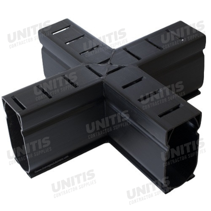 WR Meadows DECK-O-DRAIN - Cross Fitting - Black