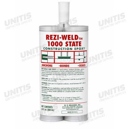 WR Meadows REZI-WELD 1000 STATE Epoxy - 22 oz Cartridge (Sold Per Case of 12)