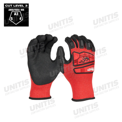 Milwaukee (1) Cut Level 3 Nitrile Dipped Gloves - L (48-73-8632)