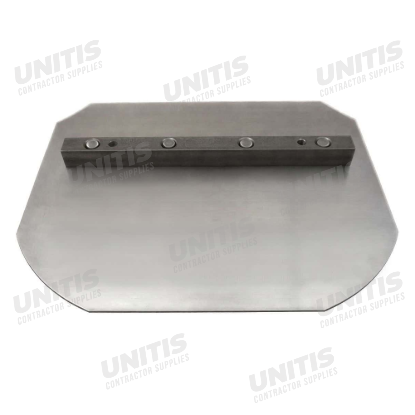 Wagman WB8100 8" x 10" Silver Combination Power Trowel Blade For 30" Machines